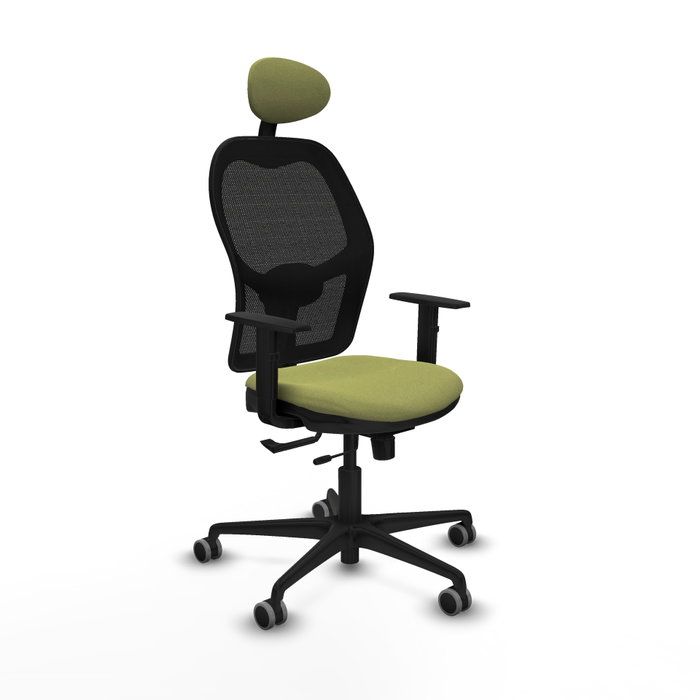 PIQUERAS Y CRESPO Silla de oficina Jorquera con mecanismo Sincro/Traslack Verde oliva PIQUERAS Y CRESPO Silla de oficina Jorquera con mecanismo Sincro/Traslack Verde oliva