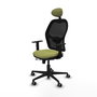 PIQUERAS Y CRESPO Silla de oficina Jorquera con mecanismo Sincro/Traslack Verde oliva