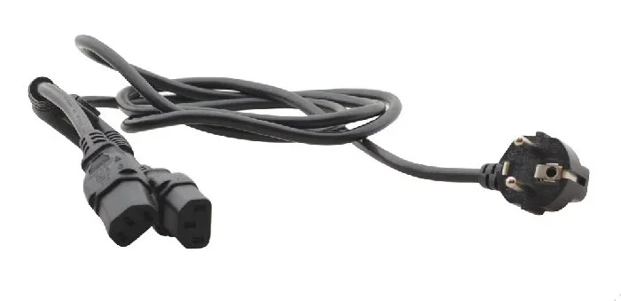 Kramer Cable de Alimentación CA C-AC/EU Negro TBUS 6 Pies (1.8m) Macho/Hembra Europa 220V CA