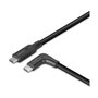 LINDY Cable USB 3.2 Gen 2 USB C de 0,5 m con conector angular