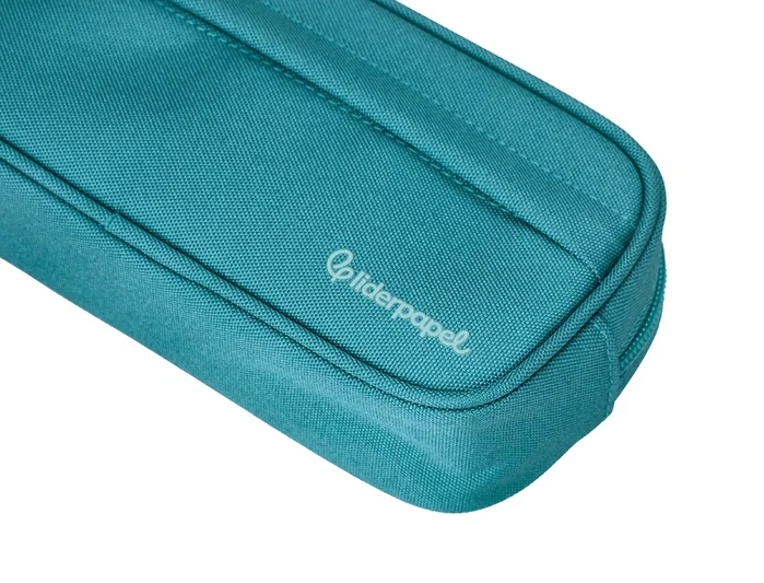 Liderpapel Estuche portatodo Classic ovalado Turquesa