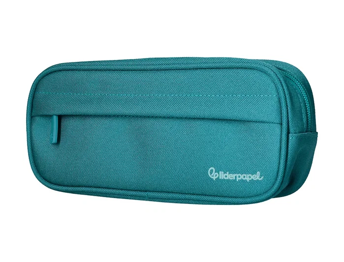 Liderpapel Estuche portatodo Classic ovalado Turquesa