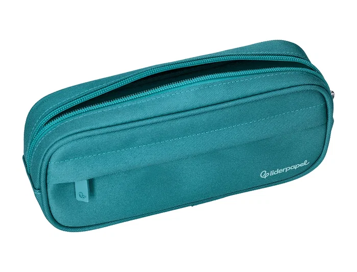 Liderpapel Estuche portatodo Classic ovalado Turquesa