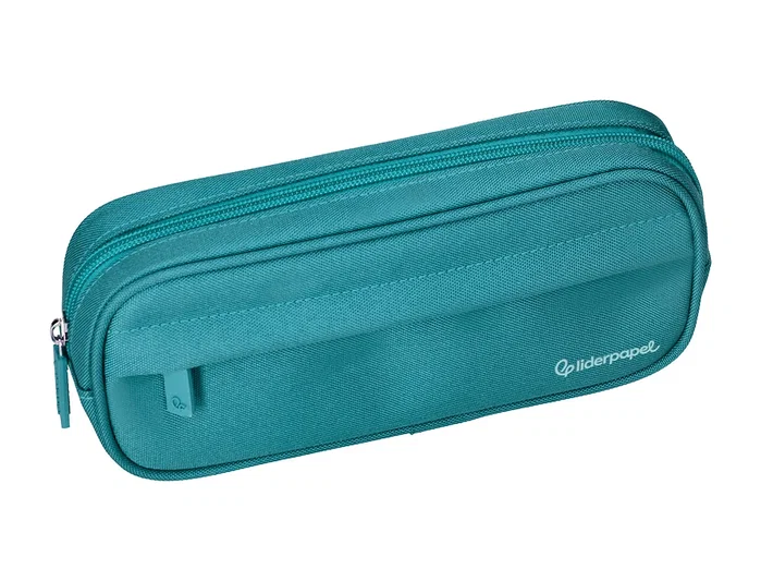 Liderpapel Estuche portatodo Classic ovalado Turquesa
