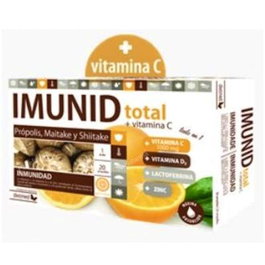 DIETMED Imunid Total 20 Ampollas Vitamina C D Zinc Propóleo Probióticos Sistema Inmunológico Sabor Naranja