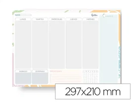 Liderpapel Planning semanal Teens 2027-2028 A4 con pegatinas