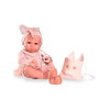 Muñeca Recién Nacida Antonio Juan Luca 50421 con Bolsito, Vinilo, 42 cm