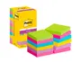 Post-it Bloc de Notas Adhesivas Super Stick 76x76 mm Pack de 12 Verde Rosa Amarilla Surtidos