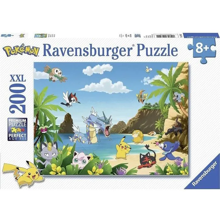 Ravensburger POKEMON Puzzle ¡Atrápalos a todos! Rompecabezas de 200 piezas para niños a partir de 8 años