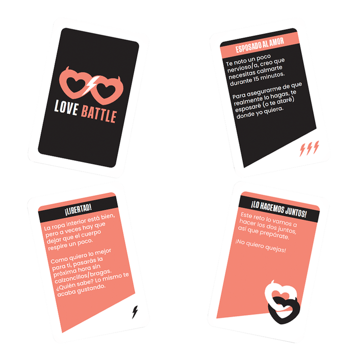 La Caja Love Battle - Juego de Mesa de Cartas para Parejas, Referencia LCIN02ES, 2 Jugadores, 16+, Duración Ajustable 15-45 Min, Idioma Español