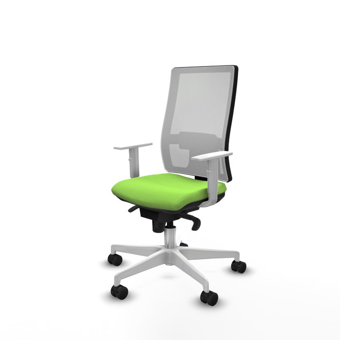PIQUERAS Y CRESPO Silla de oficina Horna con mecanismo Sincro, Pistacho y Blanco PIQUERAS Y CRESPO Silla de oficina Horna con mecanismo Sincro, Pistacho y Blanco