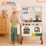 Color Baby Cocina Eléctrica de Madera con Lavadora y Plancha