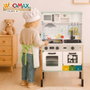 Color Baby Cocina Electrónica de Madera con Lavadora y Planchador 81x30x97 cm - Juguete para Niños