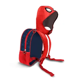 Marvel Spiderman Mochila Infantil con Capucha Integrada Hood Gaze Rojo 11 x 26 x 31 cm