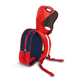 Marvel Spiderman Mochila Infantil con Capucha Integrada Hood Gaze Rojo 11 x 26 x 31 cm