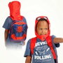 Marvel Spiderman Mochila Infantil con Capucha Integrada Hood Gaze Rojo 11 x 26 x 31 cm