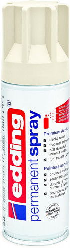 Edding Spray Pintura Acrílica Blanco Crema Mate 5200-921 Alta Gama 240gr Interior/Exterior Resistente Secado Rápido