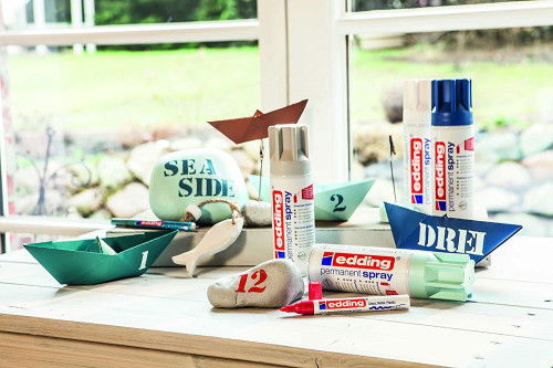 Edding Spray Pintura Acrílica Blanco Crema Mate 5200-921 Alta Gama 240gr Interior/Exterior Resistente Secado Rápido