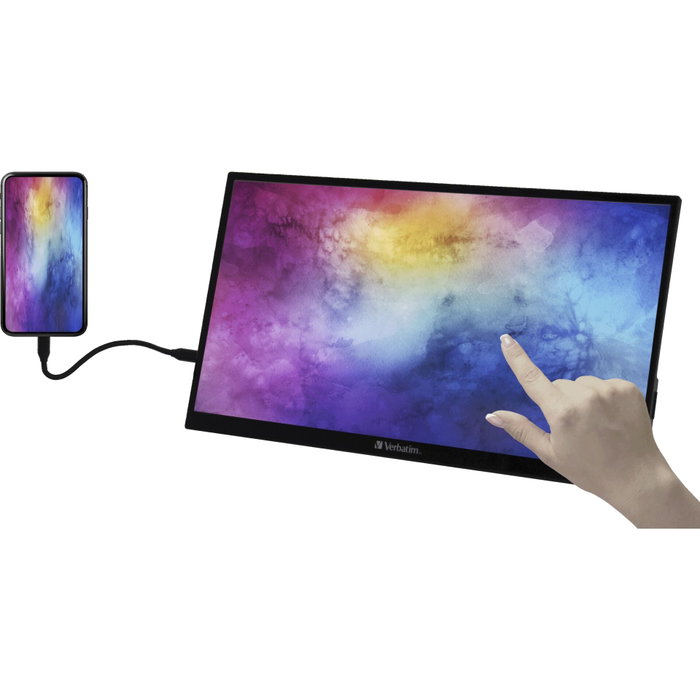 Verbatim PMT-15 Monitor Portátil Táctil 15,6 Pulgadas Full HD IPS