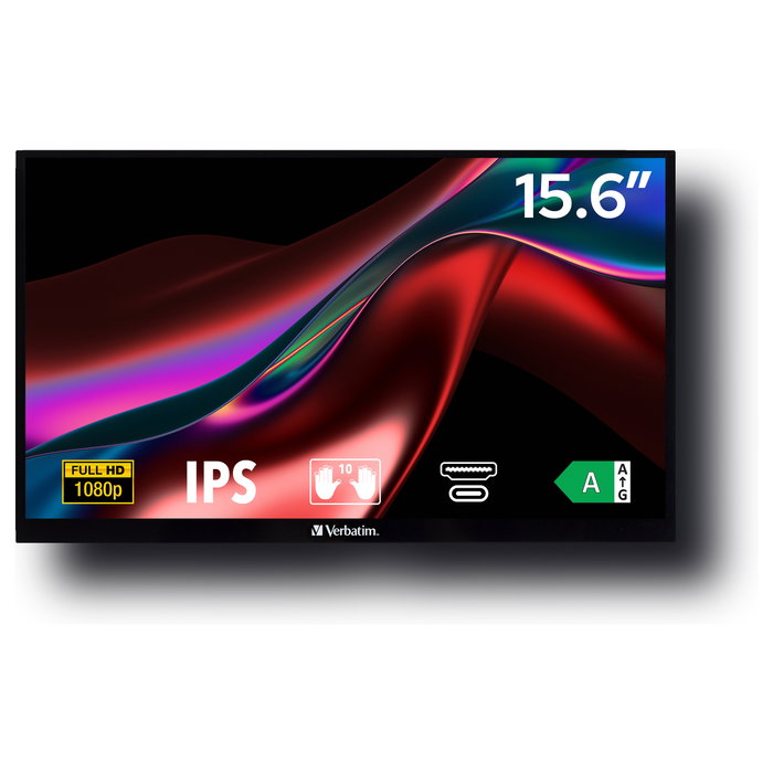 Verbatim PMT-15 Monitor Portátil Táctil 15,6 Pulgadas Full HD IPS
