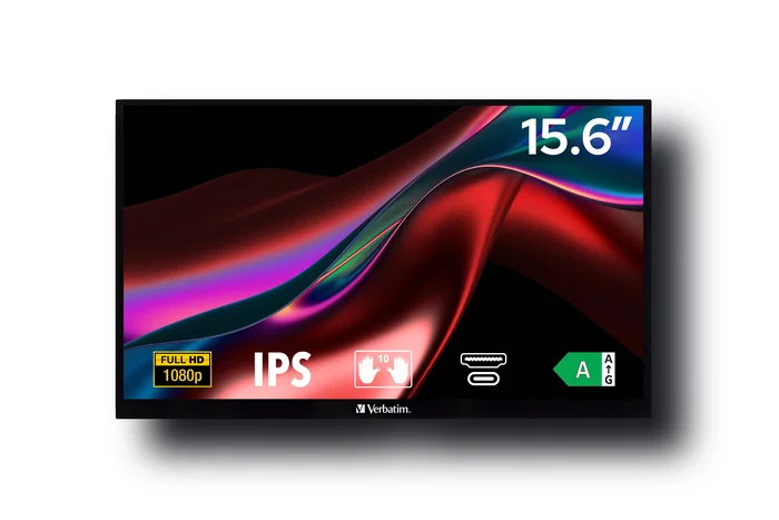 Verbatim Monitor Táctil Portátil PMT-15 15.6 pulg Full HD
