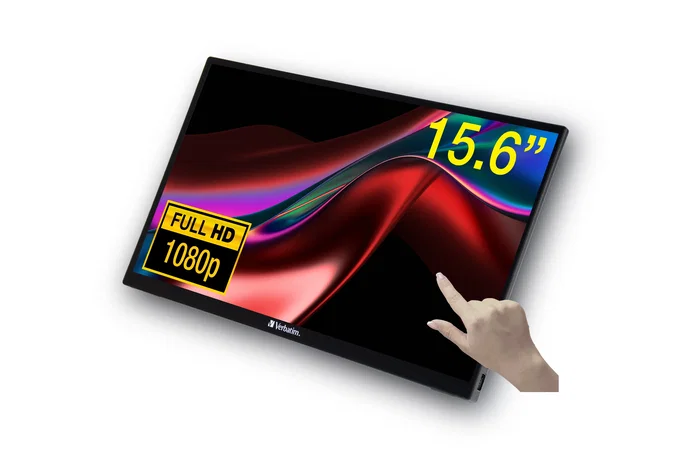 Verbatim Monitor Táctil Portátil PMT-15 15.6 pulg Full HD