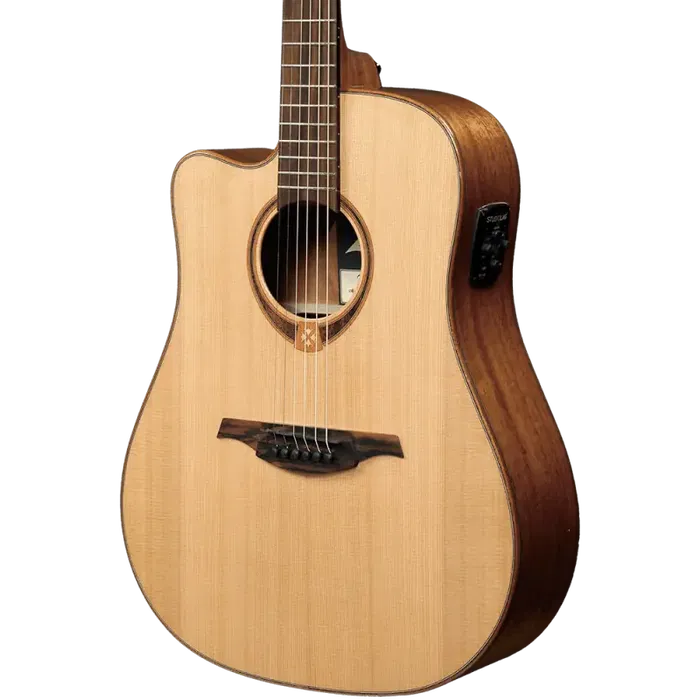 LAG Tramontane 118 Guitarra Acústica Electroacústica Dreadnought Cutaway A/E Natural (Zurdos)