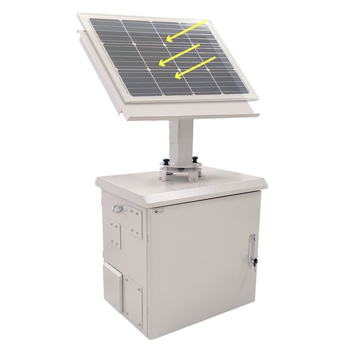 Lanview Kit de Poste Solar para Gabinete CCTV RCCTV007
