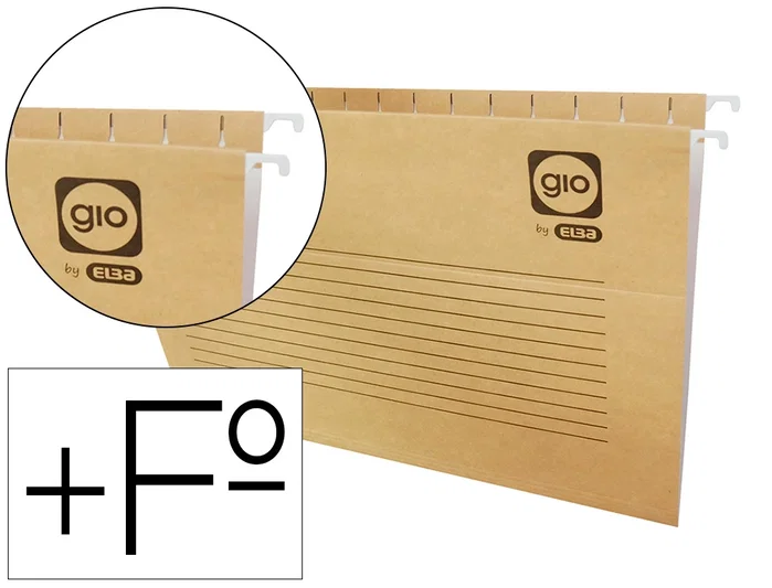 Gio Carpeta Colgante Folio Prolongado Visor Corto Kraft Bicolor Gio Carpeta Colgante Folio Prolongado Visor Corto Kraft Bicolor