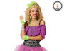 Atosa Set Años 80 Verde Flúor con Muñequeras, Collar y Cinta