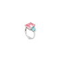 Chiara Ferragni Princess Rainbow Ring YE/BU/PK CZ S18 Azul