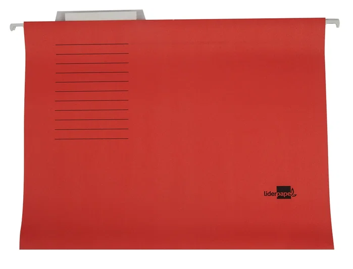 Liderpapel Carpeta colgante folio color rojo