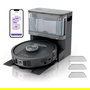 Shark RV2800YEEU Robot Aspirador y Fregador, Negro/Plata, LiDAR, Carga y Autovaciado Sin Bolsa (0.3 L), Estación Base con Depósito de Agua (1.7 L), Para Alfombra y Suelo Duro