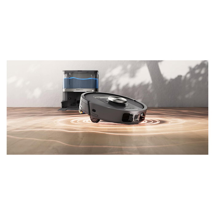 Shark RV2800YEEU Robot Aspirador y Fregador con LiDAR, Programable, Para Alfombra y Suelo Duro, Negro y Plata, Capacidad Polvo 0.3L y Agua 1.7L, 110 Min Autonomía
