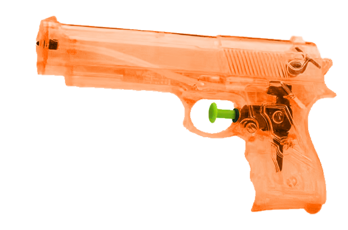 Marbueno Pistola de Agua Plástico Presión Color Surtido 16,2x8,5 cm Jardín, Piscina y Playa MARBUENO SUMMER 10228