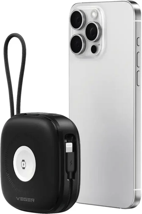 Veger Cargador powerbank ultra compacto USB-C 10000mAh gris VG-W1185