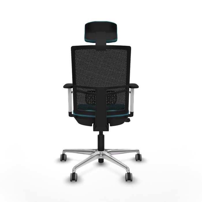 PIQUERAS Y CRESPO Silla de oficina Yunquera con mecanismo Sincro/Traslack en Turquesa y Negro PIQUERAS Y CRESPO Silla de oficina Yunquera con mecanismo Sincro/Traslack en Turquesa y Negro