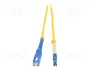 QOLTEC Cable de conexión de fibra óptica LC/UPC-SC/UPC 0,5m