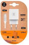 Tech One Tech TEC2403 Cargador de Pared Doble con Cable USB-C Blanco