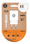 Tech One Tech TEC2403 Cargador de Pared Doble con Cable USB-C Blanco