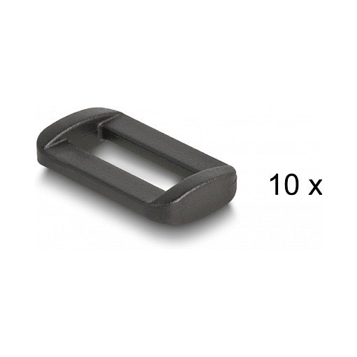 DeLOCK Cinta autoadhesiva de gancho y bucle 3 m x 20 mm negro
