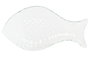 DKD Home Decor Set de 3 Bandejas de Cristal Azul Celeste con Diseño de Pez