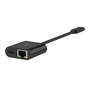 Belkin Adaptador USB-C a Ethernet + Carga 100W Negro INC019BTBK