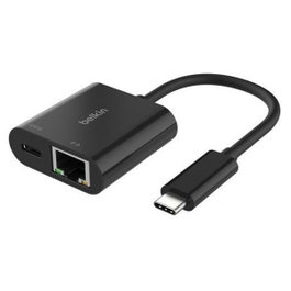 Belkin Adaptador USB-C a Ethernet + Carga 100W Negro INC019BTBK