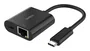 Belkin Adaptador USB-C a Ethernet + Carga 100W Negro INC019BTBK