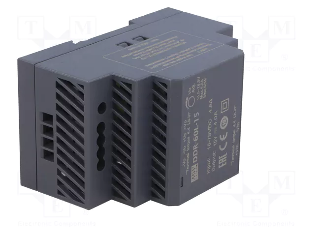 MEAN WELL DDR-60L-15 Convertidor DC/DC 60W 15VDC 4A