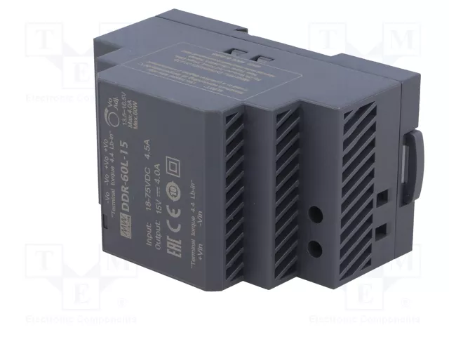MEAN WELL DDR-60L-15 Convertidor DC/DC 60W 15VDC 4A