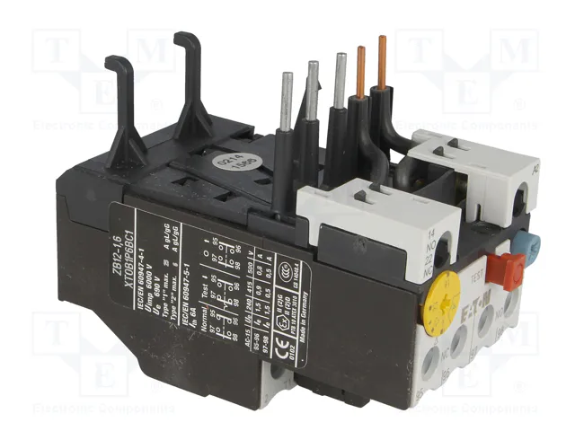 Eaton ZB12-1,6 Relé de protección de motor 1-1,6A 1S+1 278436 Eaton ZB12-1,6 Relé de protección de motor 1-1,6A 1S+1 278436