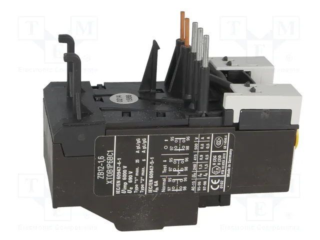 Eaton ZB12-1,6 Relé de protección de motor 1-1,6A 1S+1 278436 Eaton ZB12-1,6 Relé de protección de motor 1-1,6A 1S+1 278436
