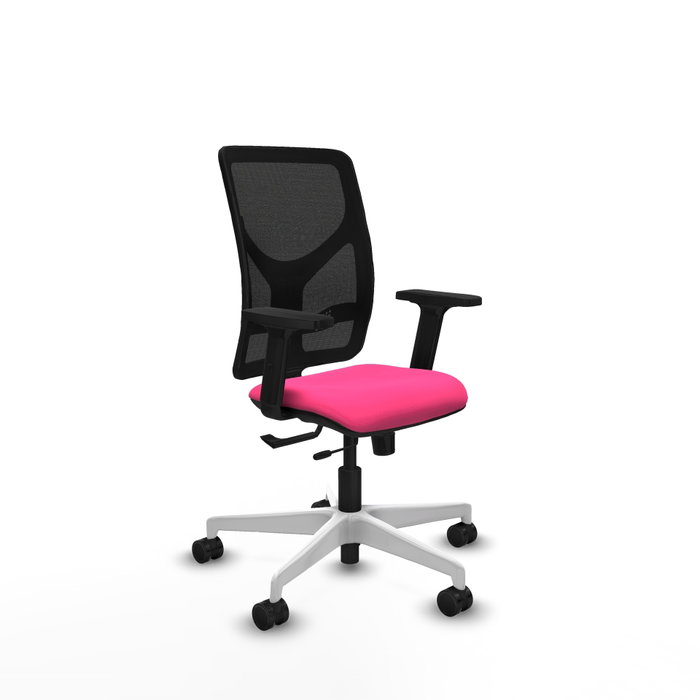 PIQUERAS Y CRESPO Silla de oficina Motilla Rosa y Negro PIQUERAS Y CRESPO Silla de oficina Motilla Rosa y Negro